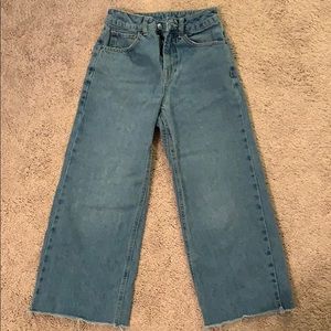 Topshop Moto Jeans  Ankle Frayed Legs w24 L28